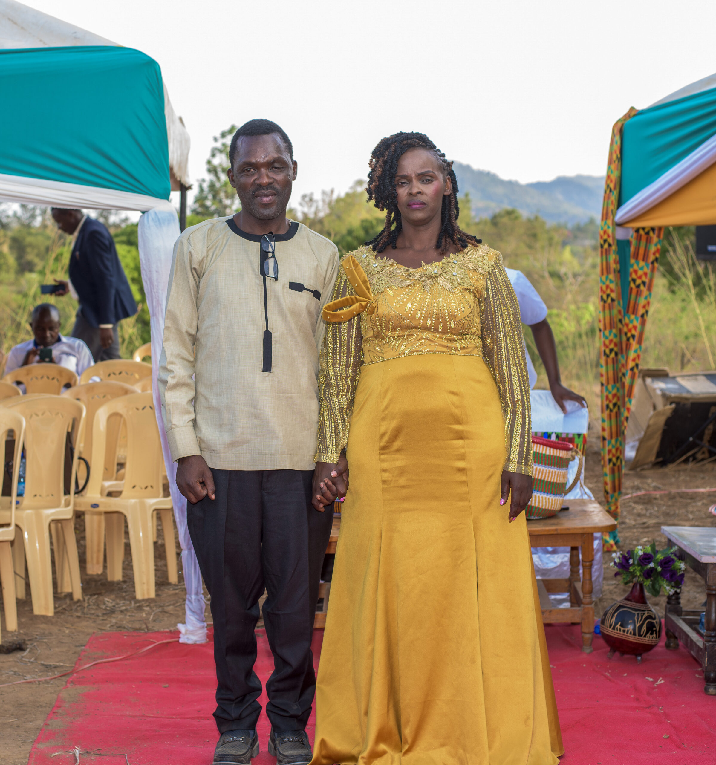 Beautiful Bride & Groom at sunset